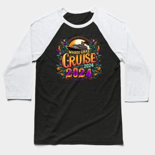 Mardi Gras Cruise 2024 Baseball T-Shirt